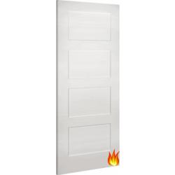 Coventry 4 Panel White Internal Fire Door FD30 (18mm lippings)
